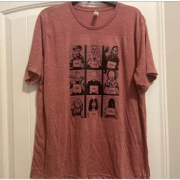 Halloween Horror Shirt Mugshots Size Large - Picture 1 of 4